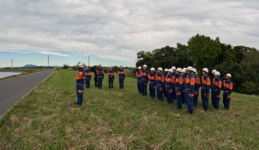 消防団、小貝川堤防巡視開始