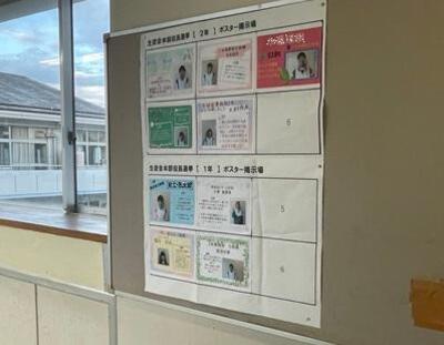 生徒会選挙立候補者ポスター