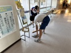 自問清掃の様子