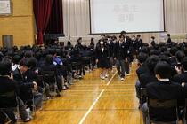 卒業生退場の様子