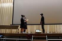 城ノ内中の頂点に輝いた生徒への表彰