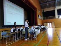 生徒総会　校則についての話し合い