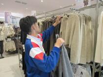 衣料品店での職場体験