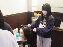 美容室での職場体験