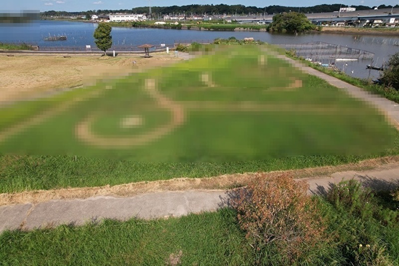 上空写真モザイクあり