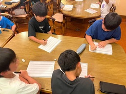 1日の振り返りの様子